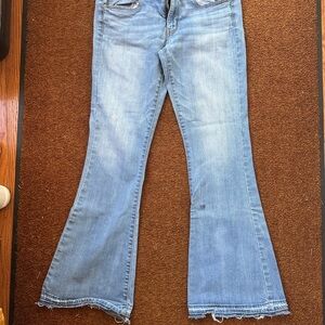 American Eagle Outfitters Blue Flare & Wide Leg Jeans boho flare